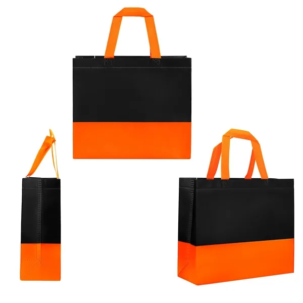 5 Day Rush Two Toned Laminated Non Woven Shopping Tote Bag