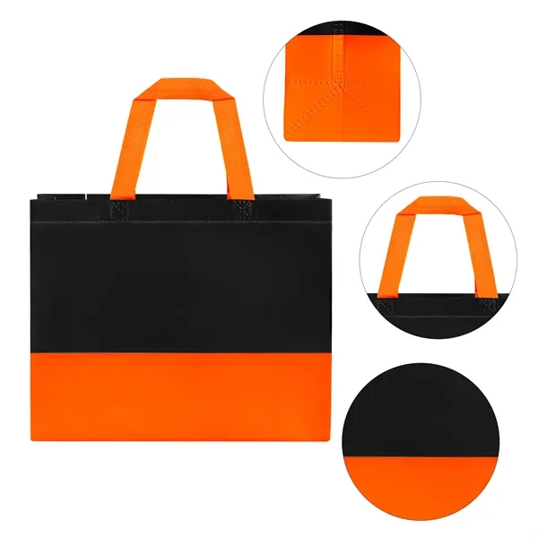 5 Day Rush Two Toned Laminated Non Woven Shopping Tote Bag