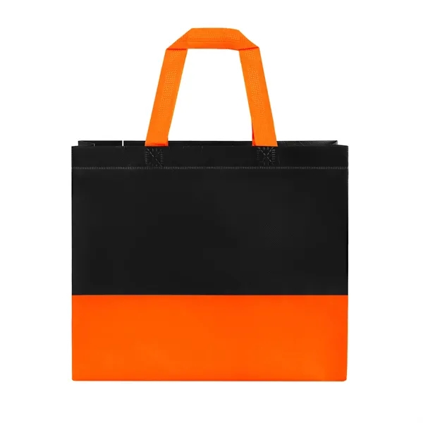 5 Day Rush Two Toned Laminated Non Woven Shopping Tote Bag