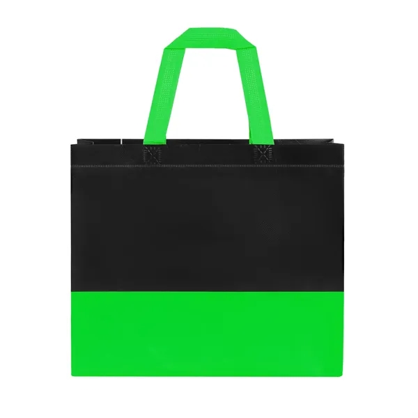 5 Day Rush Two Toned Laminated Non Woven Shopping Tote Bag