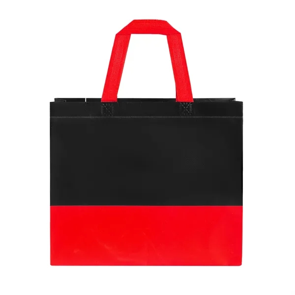 5 Day Rush Two Toned Laminated Non Woven Shopping Tote Bag