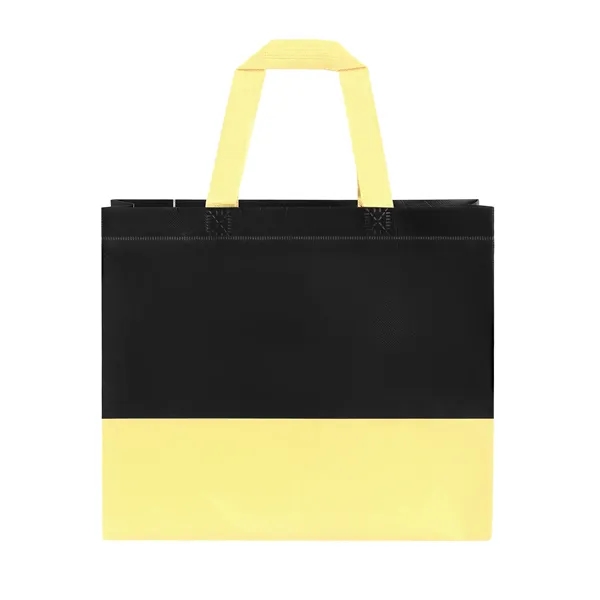 5 Day Rush Two Toned Laminated Non Woven Shopping Tote Bag