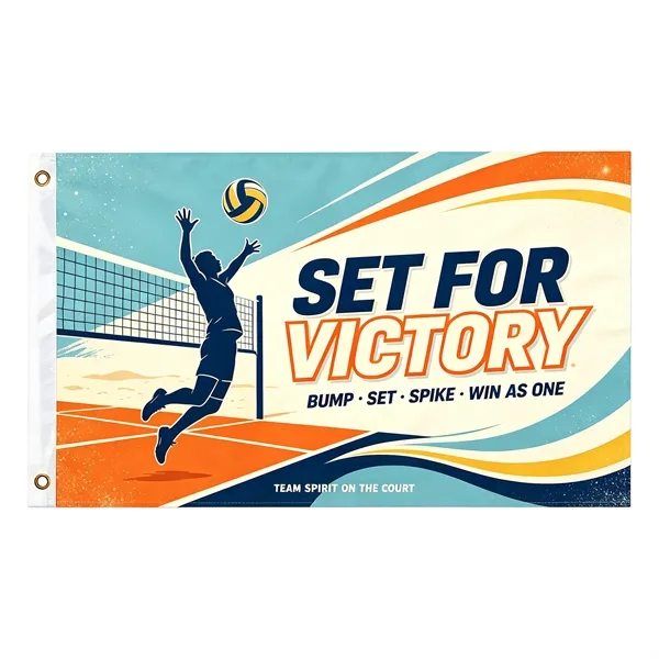 2 Day Rush 4'x6' Double Side Printed Polyester Flags Outside