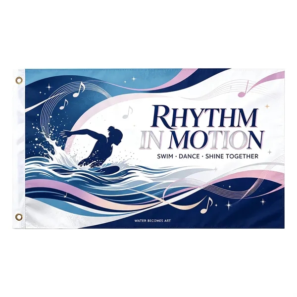 2 Day Rush 4'x6' Double Side Printed Polyester Flags Outside
