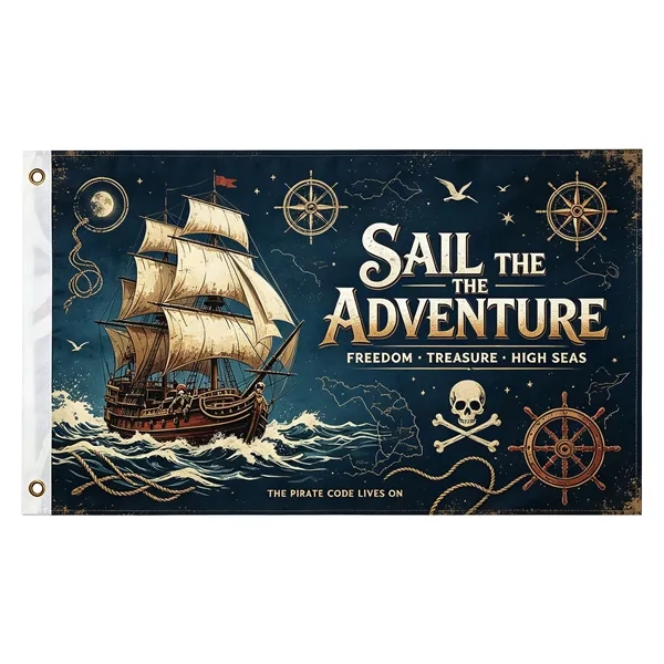 2 Day Rush 5'x8' Large Double Side Full Color Polyester Flag