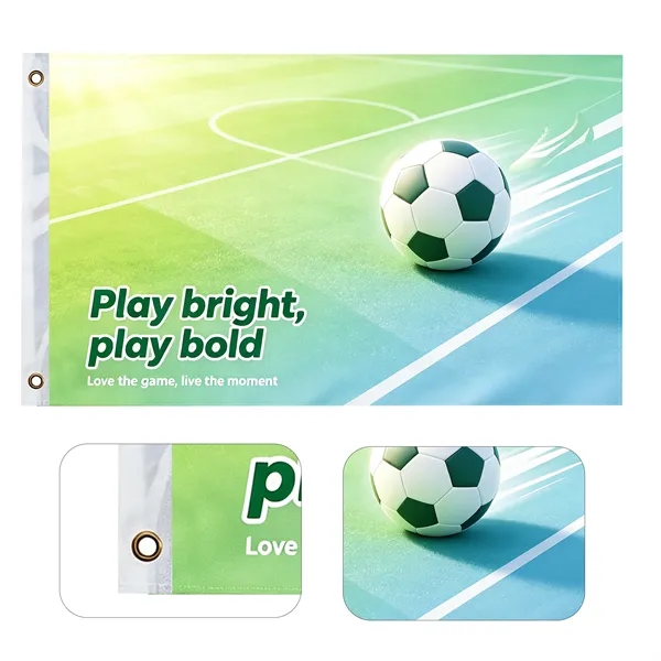 3 Day Rush 3'x5' 300D Oxford Full Color Custom Flag