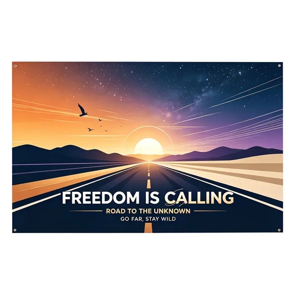 3 Day Rush 5'x10' Custom Perforated Polyester Mesh Banner