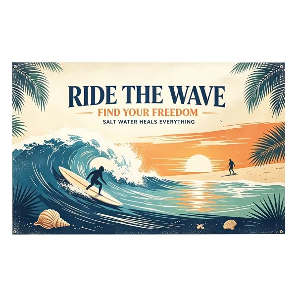 3 Day Rush 5'x10' Custom Perforated Polyester Mesh Banner