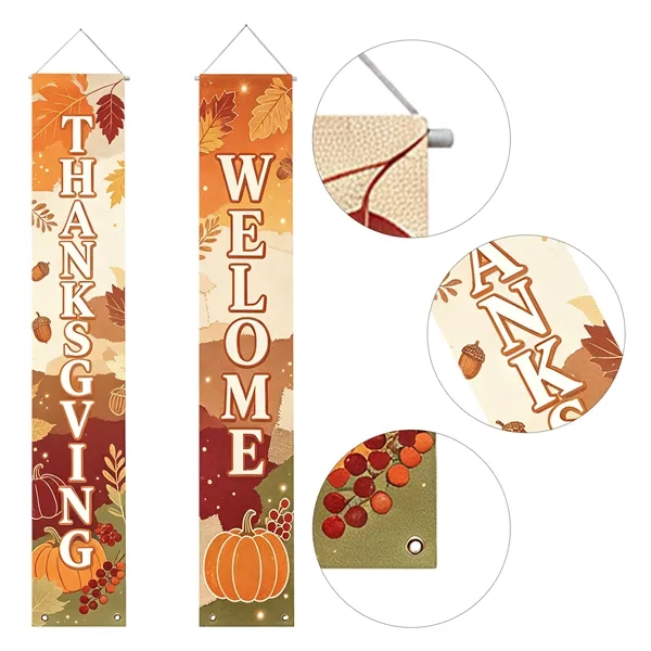 3 Day Rush Custom Oxford Couplets Welcome Porch Banner Set