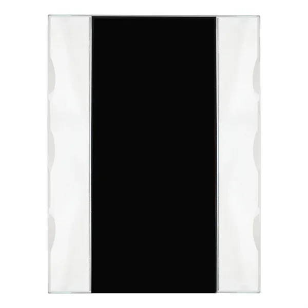 3 Day Rush Two Tone Clear Crystal Trophy Award W/ Stand