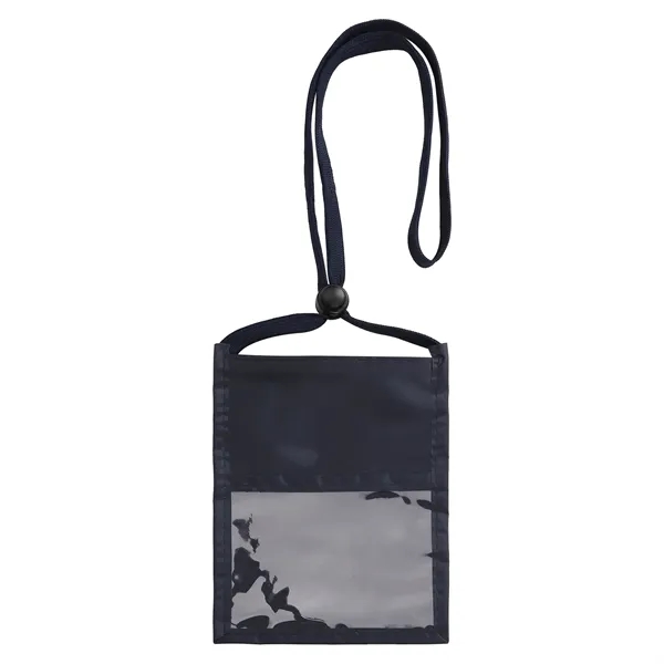 5 Day Rush Double Side Clear Window Pouch Neck Wallet