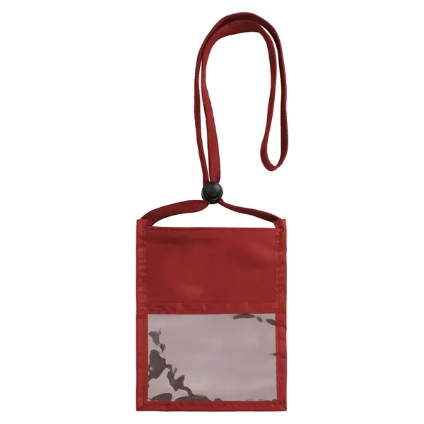 5 Day Rush Double Side Clear Window Pouch Neck Wallet