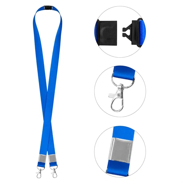 4 Day Rush 3/4" Double Ended Breakaway Lanyard W/Metal Crimp