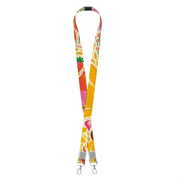 4 Day Rush 3/4" Double Ended Breakaway Lanyard W/Metal Crimp