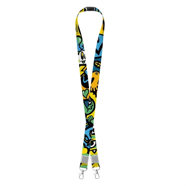 4 Day Rush 3/4" Double Ended Breakaway Lanyard W/Metal Crimp