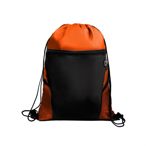 5 Day Rush Drawstring Backpack W/ Mesh Pockets & Earbud Port