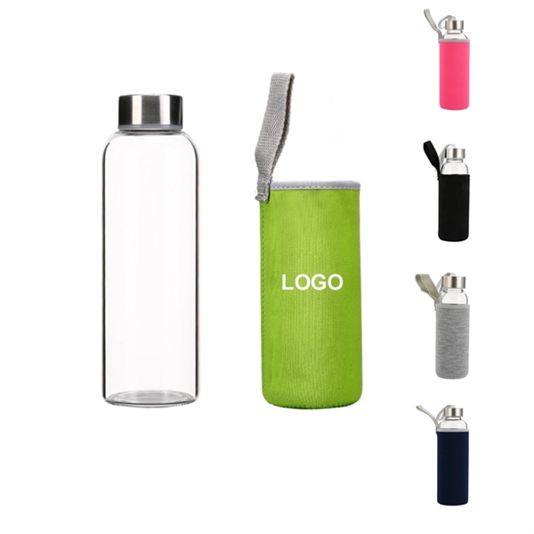 Glass Water Bottle - Glass Water Bottle - Image 0 of 5