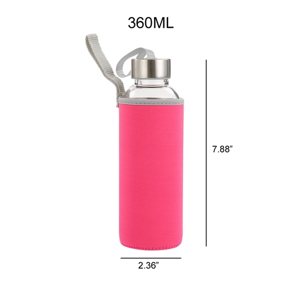 Glass Water Bottle - Glass Water Bottle - Image 2 of 5