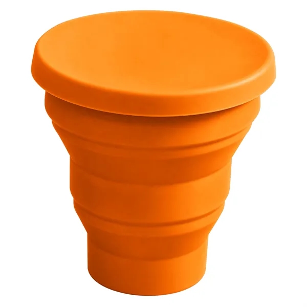 7Oz Reusable Silicone Collapsible Cup W/ Lid