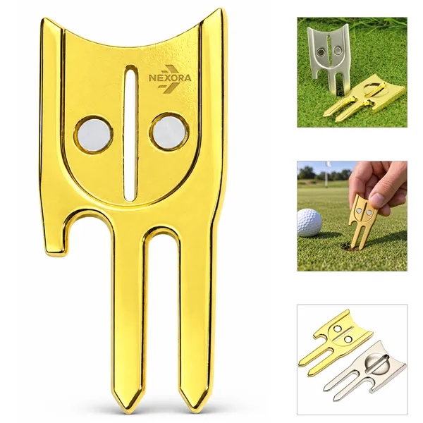 5 In 1 Multi Function Metal Golf Divot Tool