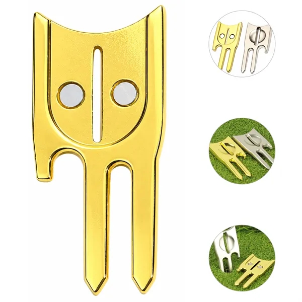 5 In 1 Multi Function Metal Golf Divot Tool