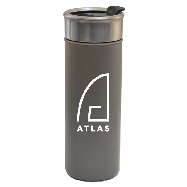 18oz. Vacuum Tumbler with Flip Closure Lid - 18oz. Vacuum Tumbler with Flip Closure Lid - Image 2 of 4