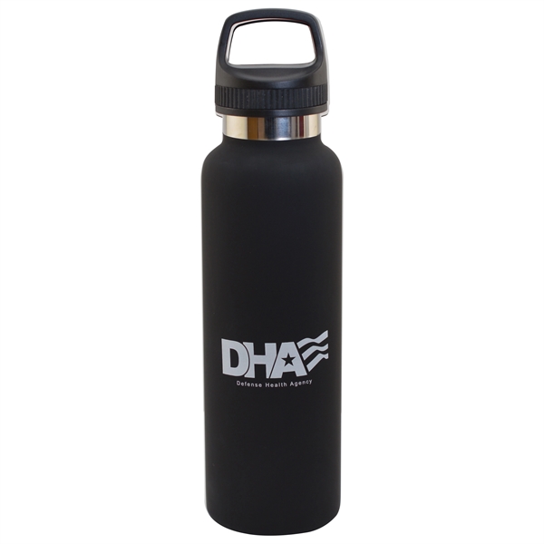 20oz. Stainless Steel Insulated Vacuum Bottle w/Handle Lid - 20oz. Stainless Steel Insulated Vacuum Bottle w/Handle Lid - Image 0 of 4