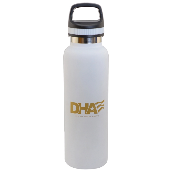 20oz. Stainless Steel Insulated Vacuum Bottle w/Handle Lid - 20oz. Stainless Steel Insulated Vacuum Bottle w/Handle Lid - Image 1 of 4