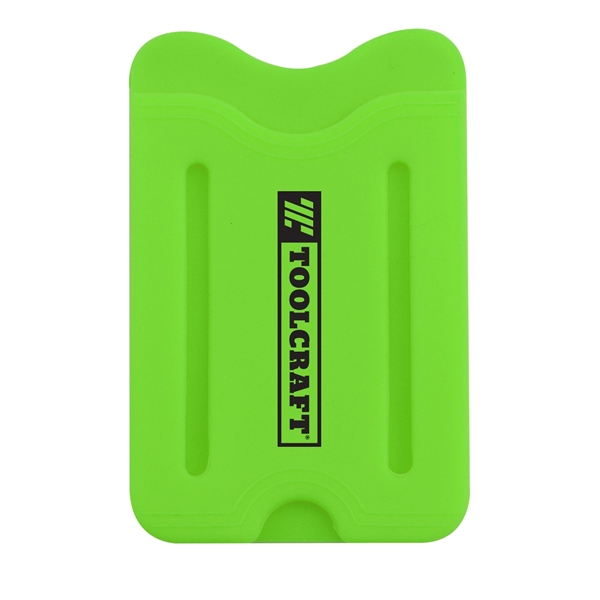 Silicone Phone Wallet w/ Finger Slot - Silicone Phone Wallet w/ Finger Slot - Image 1 of 5
