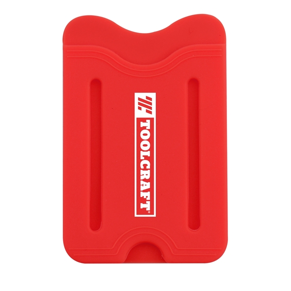 Silicone Phone Wallet w/ Finger Slot - Silicone Phone Wallet w/ Finger Slot - Image 4 of 5