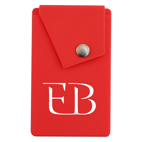 Smartphone Silicone Snap Pocket with Stand