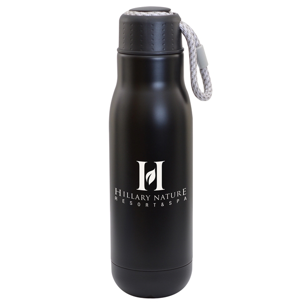 Custom 16oz. Stainless Stl Insulated Vacuum Bottle with Bungee Lid