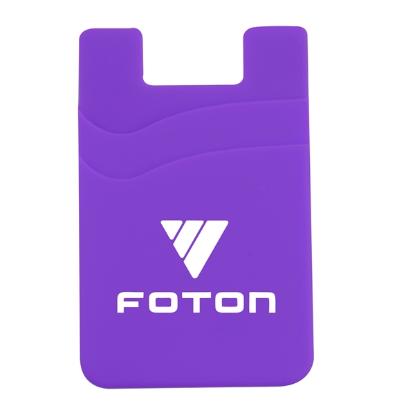 Custom Smartphone Dual Pocket Silicone Phone Wallet