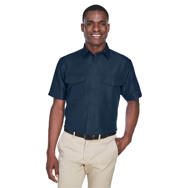 Harriton Men's Key West Short-Sleeve Performance Staff Shirt - Harriton Men's Key West Short-Sleeve Performance Staff Shirt - Image 17 of 54