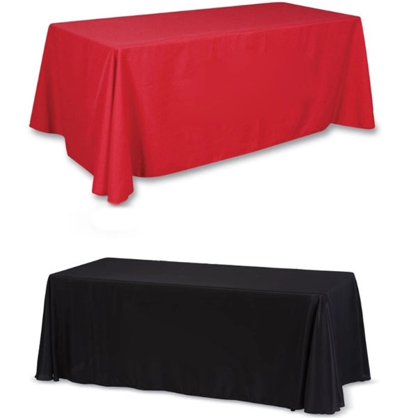 3-Sided Economy 8 Ft Table Covers - 3-Sided Economy 8 Ft Table Covers - Image 1 of 8