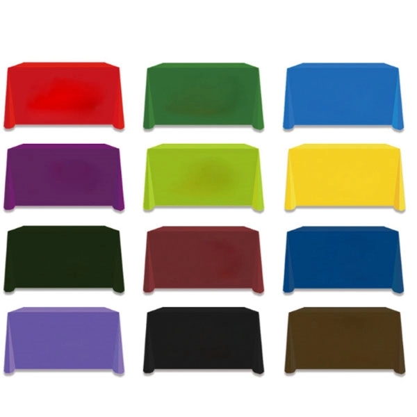 3-Sided Economy 8 Ft Table Covers - 3-Sided Economy 8 Ft Table Covers - Image 2 of 8
