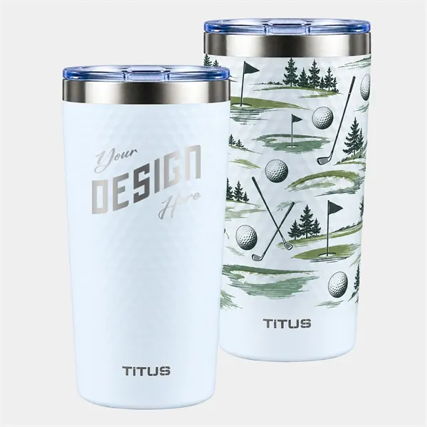 Titus 20 oz Golf Ball Textured Tumbler