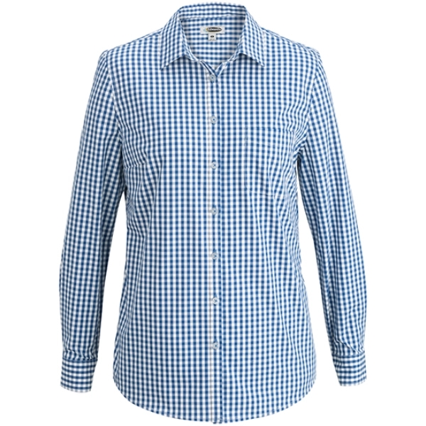 Ladies' L/S Stretch Poplin Blouse - Ladies' L/S Stretch Poplin Blouse - Image 4 of 5