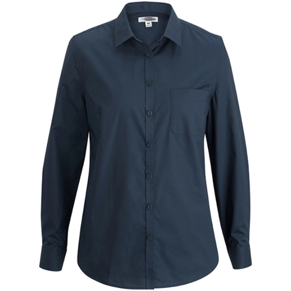 Ladies' L/S Stretch Poplin Blouse - Ladies' L/S Stretch Poplin Blouse - Image 1 of 5