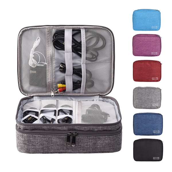 Double Layer Travel Toiletry Bag - Double Layer Travel Toiletry Bag - Image 0 of 5