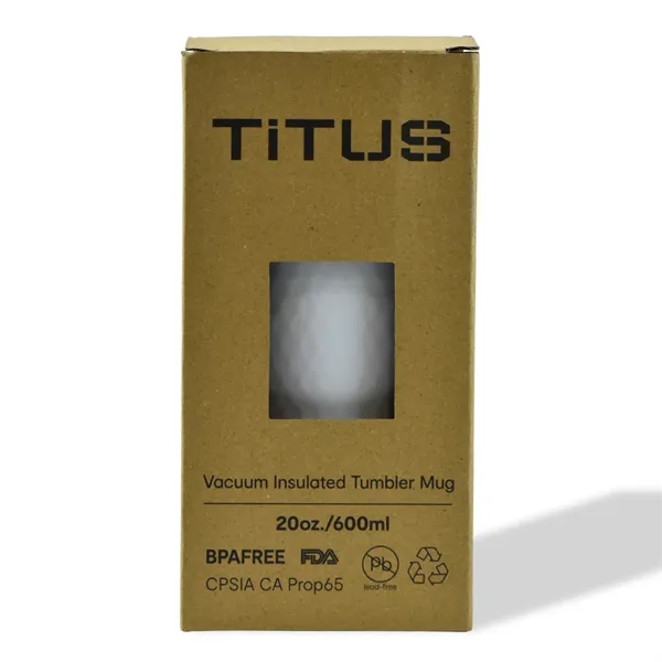 Titus 20 oz Golf Ball Textured Tumbler