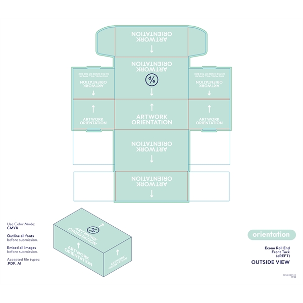 14"x 6"x 6" B-Flute Econo Display Mailer Printed Box - 14"x 6"x 6" B-Flute Econo Display Mailer Printed Box - Image 5 of 5