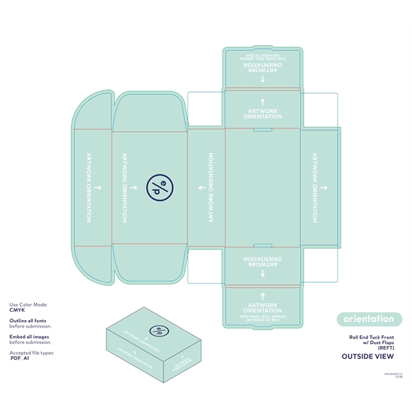 12"x 9"x 4" E-Flute Custom Display Mailer Box - 12"x 9"x 4" E-Flute Custom Display Mailer Box - Image 3 of 5