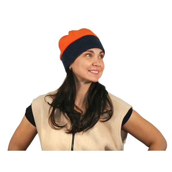Canadian Made Premium Foldover Fleece Toques/Hats - Canadian Made Premium Foldover Fleece Toques/Hats - Image 3 of 4