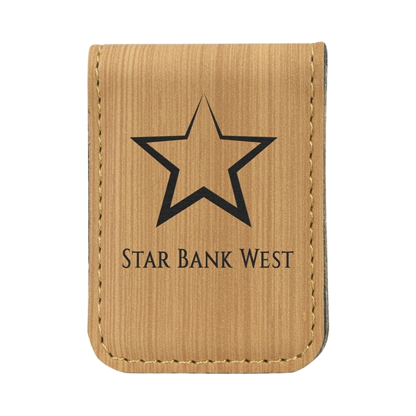 Bamboo Leatherette Money Clip - Bamboo Leatherette Money Clip - Image 0 of 1