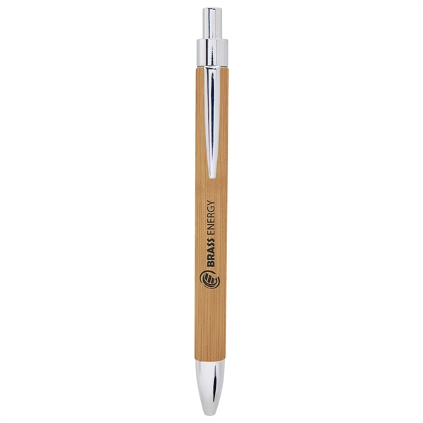 Bamboo Laserable Leatherette Pen - Bamboo Laserable Leatherette Pen - Image 0 of 1