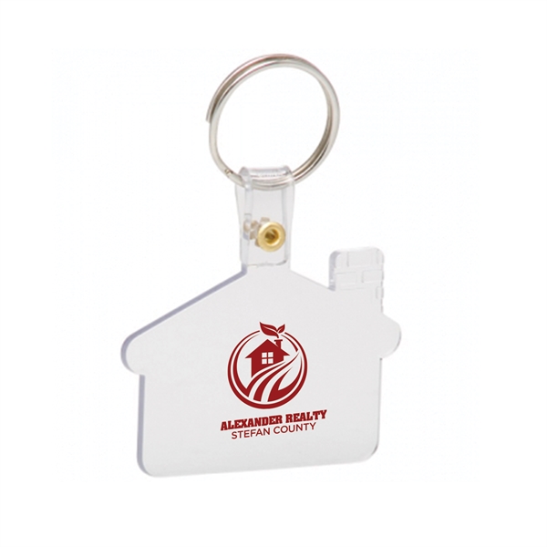 1 Color House Shaped Soft Plastic Key Tags - 1 Color House Shaped Soft Plastic Key Tags - Image 3 of 14