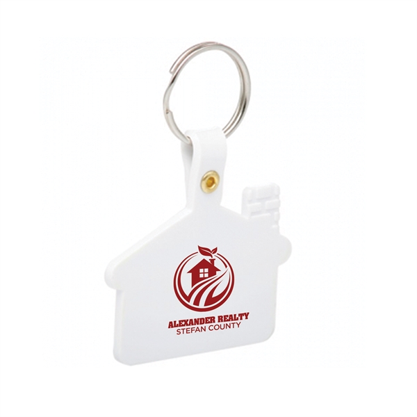 1 Color House Shaped Soft Plastic Key Tags - 1 Color House Shaped Soft Plastic Key Tags - Image 7 of 14