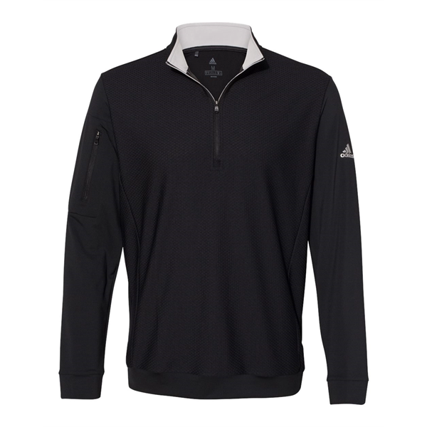 Adidas Performance Textured Quarter-Zip Pullover - Adidas Performance Textured Quarter-Zip Pullover - Image 2 of 12