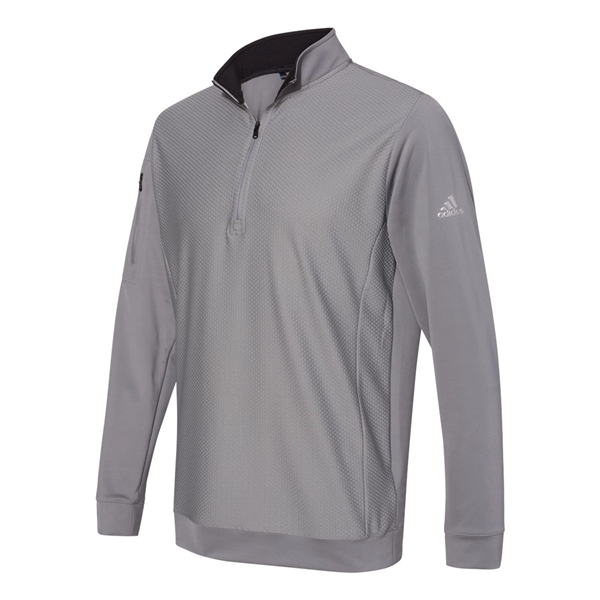 Adidas Performance Textured Quarter-Zip Pullover - Adidas Performance Textured Quarter-Zip Pullover - Image 7 of 12